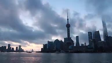 上海外滩日出延时摄影视频的预览图